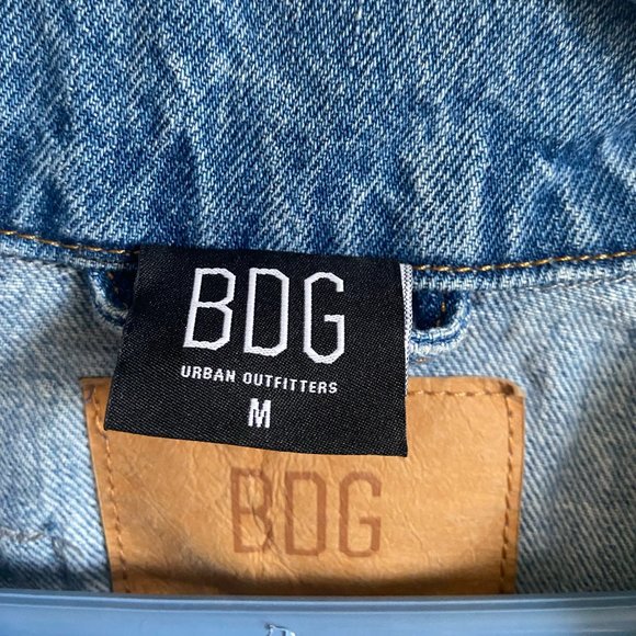 BDG Patchwork Denim Trucker Jacket Medium - Picture 4 of 8
